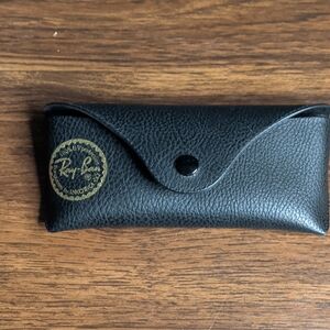 Ray-Ban Black Leather Sunglasses Case